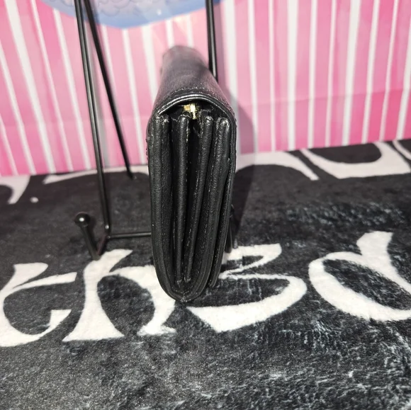 Kate Spade Black Leather Wallet Vintage - Picture 3 of 10
